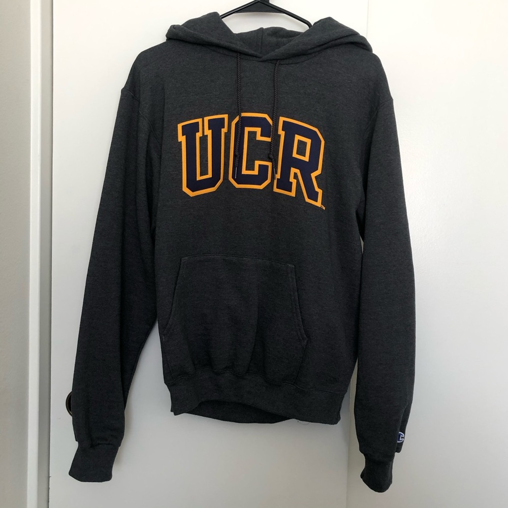 Charcoal Gray College Hoodie
